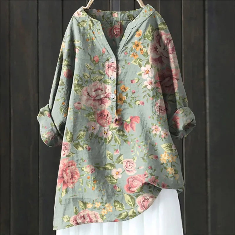 Angie | Casual Floral Blouse