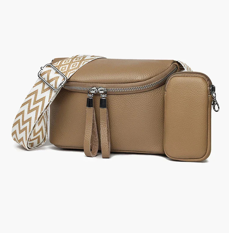 Nina | Refined Leather Shoulder Bag