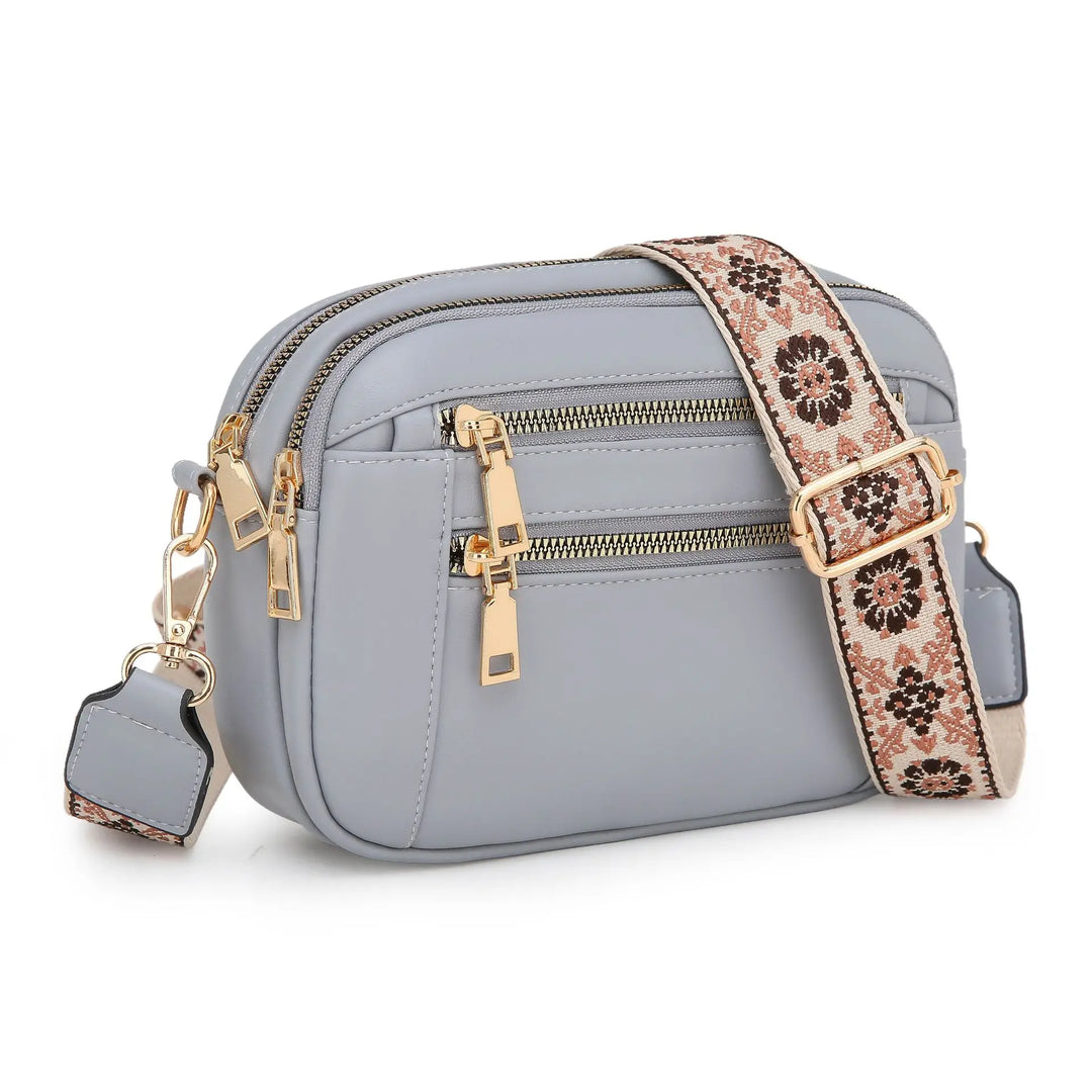 Violet | Refined Leather Shoulder Bag