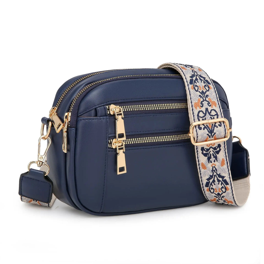 Violet | Refined Leather Shoulder Bag