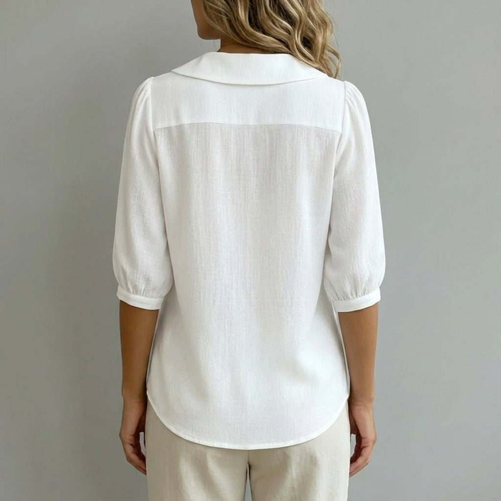 Lena | Casual Solid Colour Blouse